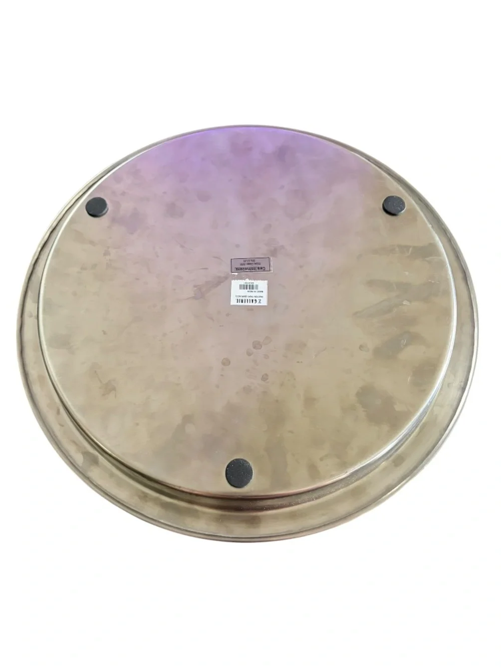 Z Gallerie Paxton Silver Round Serving Tray 16